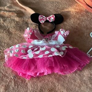Disney Pink and White Minnie Mouse Dress
